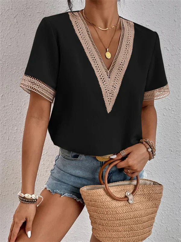 Nathalie - Elegante Kante Top