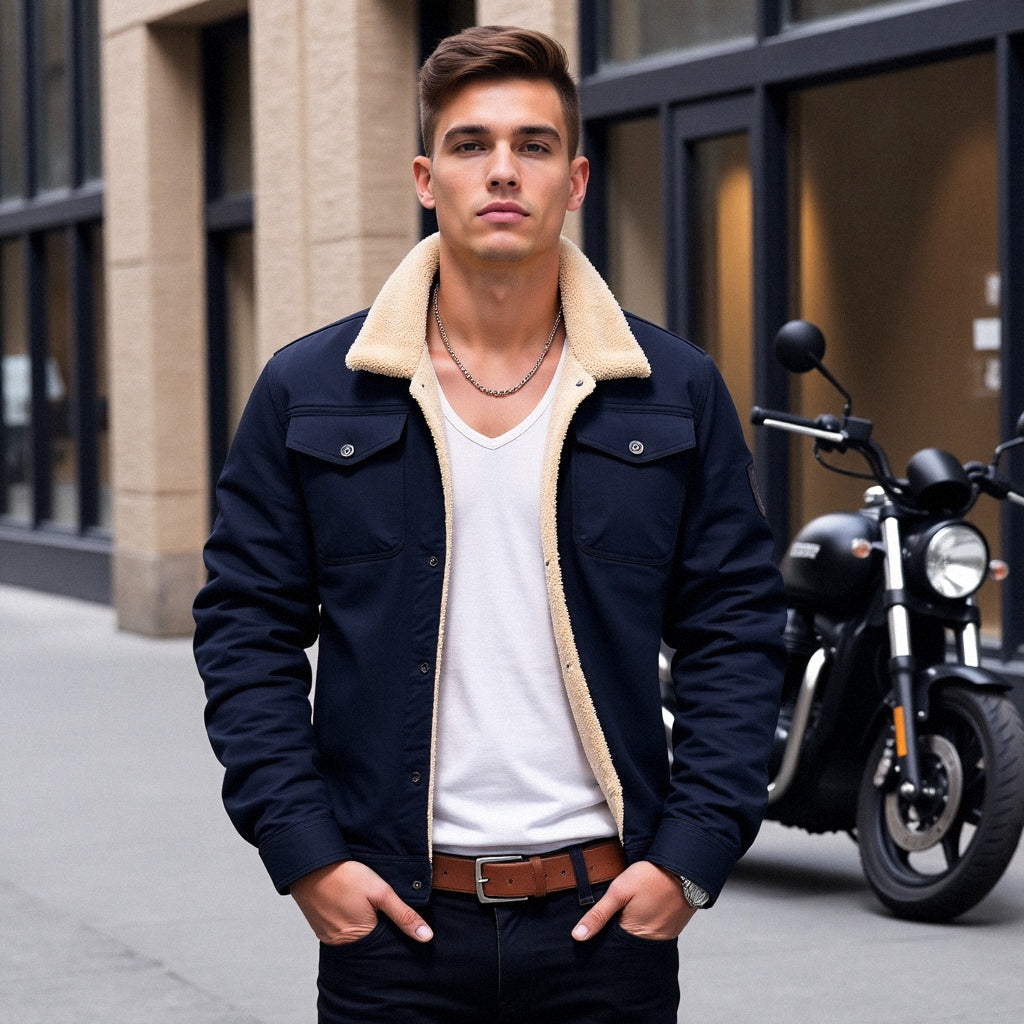 Ryan- Vintage bomber jacket voor heren