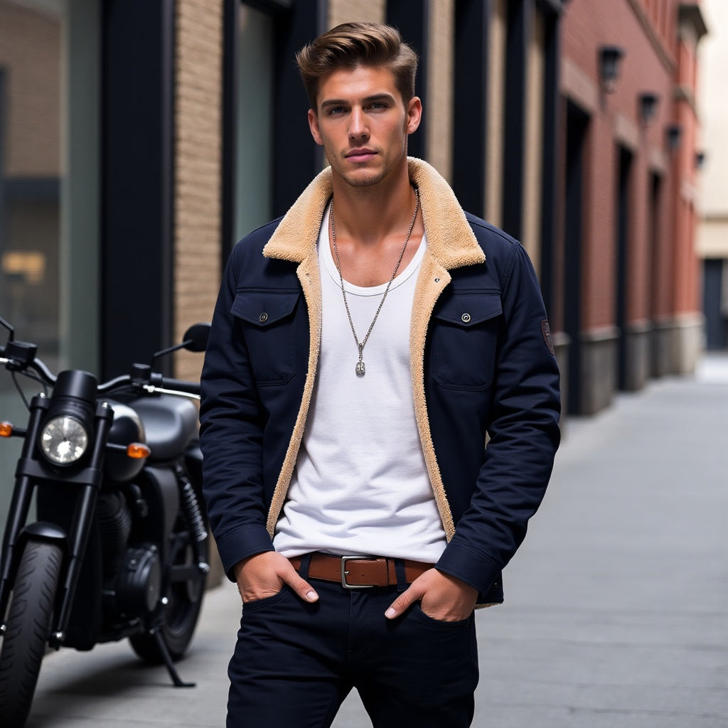 Ryan- Vintage bomber jacket voor heren