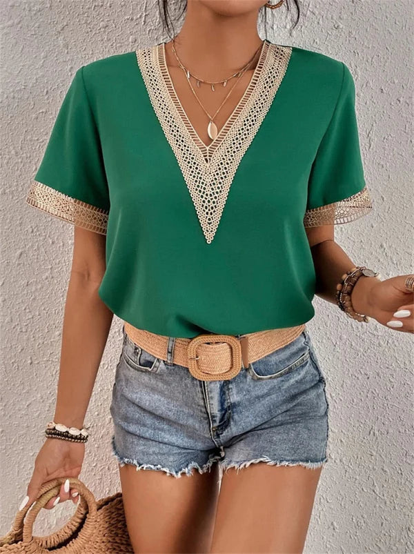 Nathalie - Elegante Kante Top