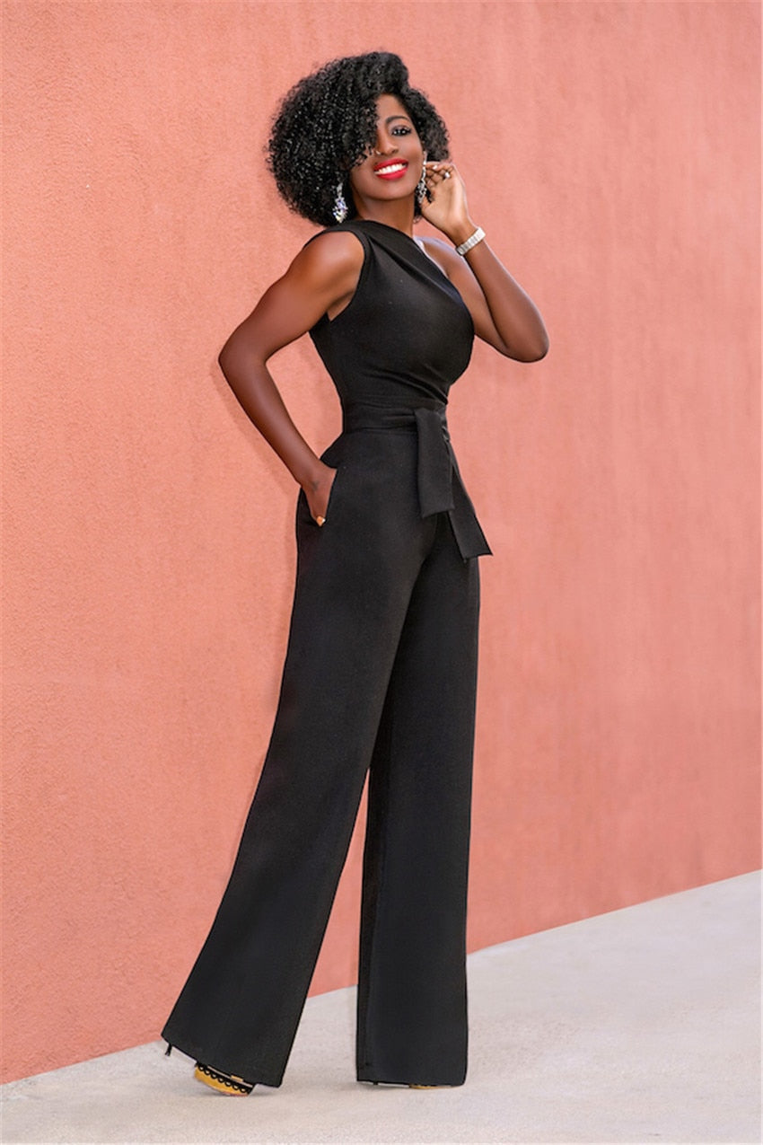 Floor - One Shoulder Jumpsuite