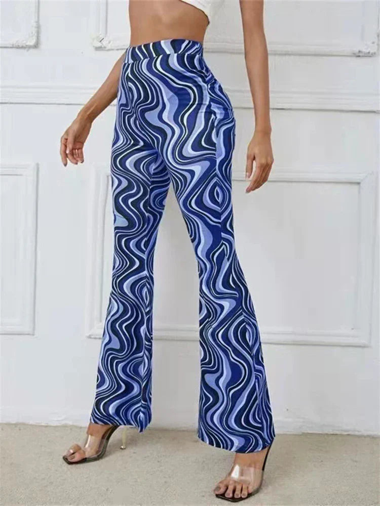 Lynn -Trendy flare broek hoge taille