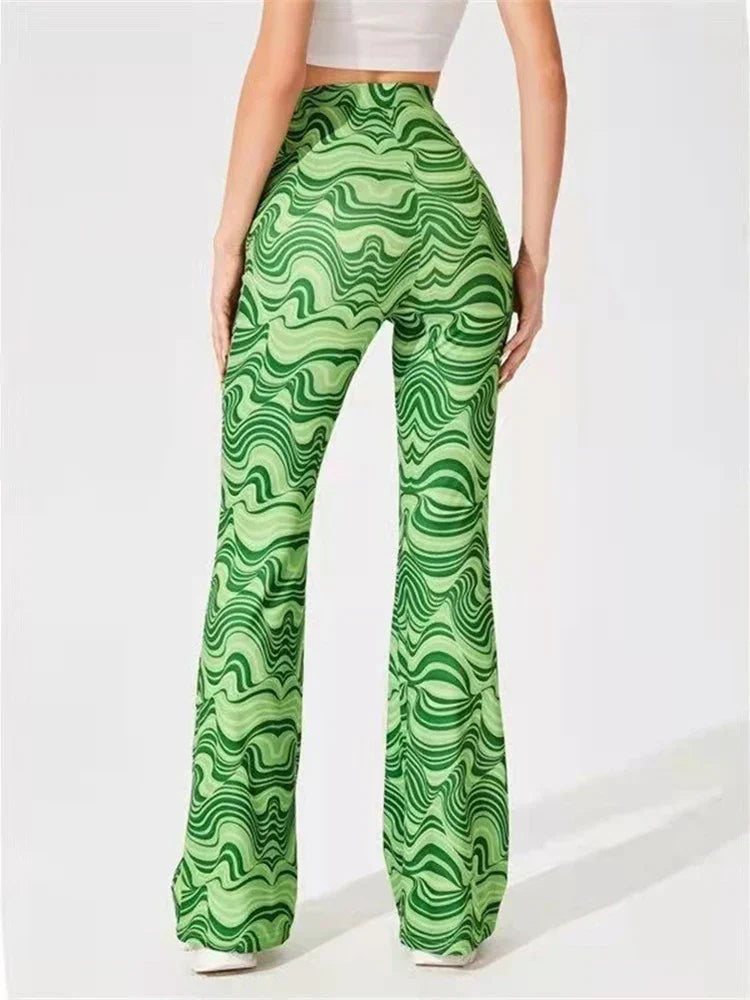 Lynn -Trendy flare broek hoge taille