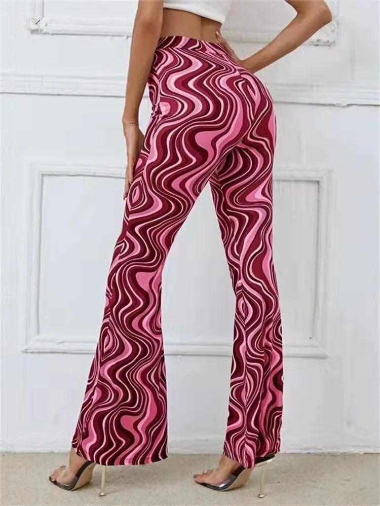 Lynn -Trendy flare broek hoge taille