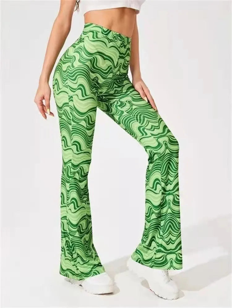 Lynn -Trendy flare broek hoge taille