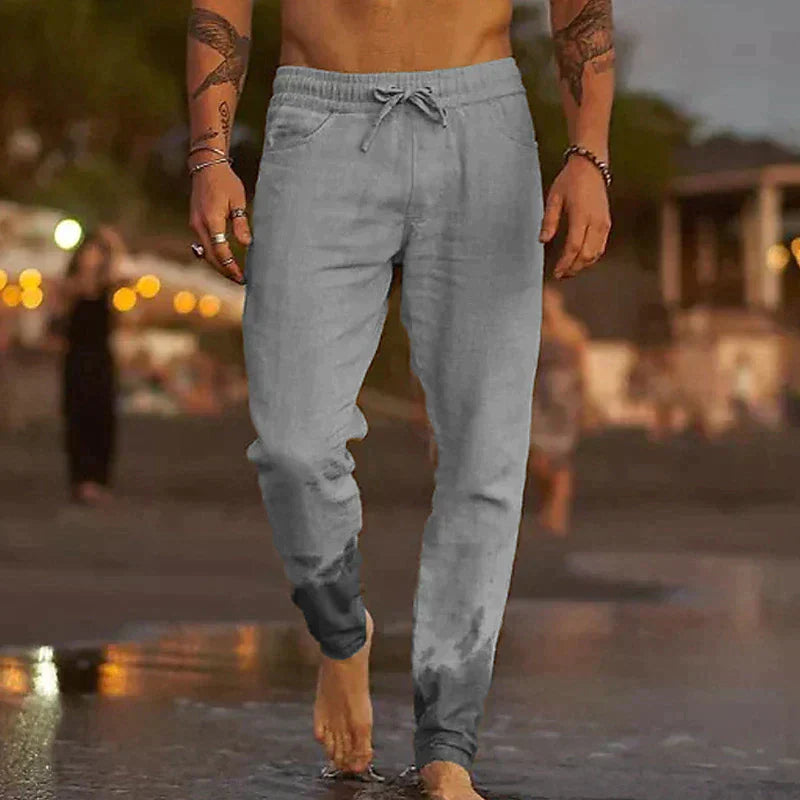 Cas - Casual linnen broek voor heren