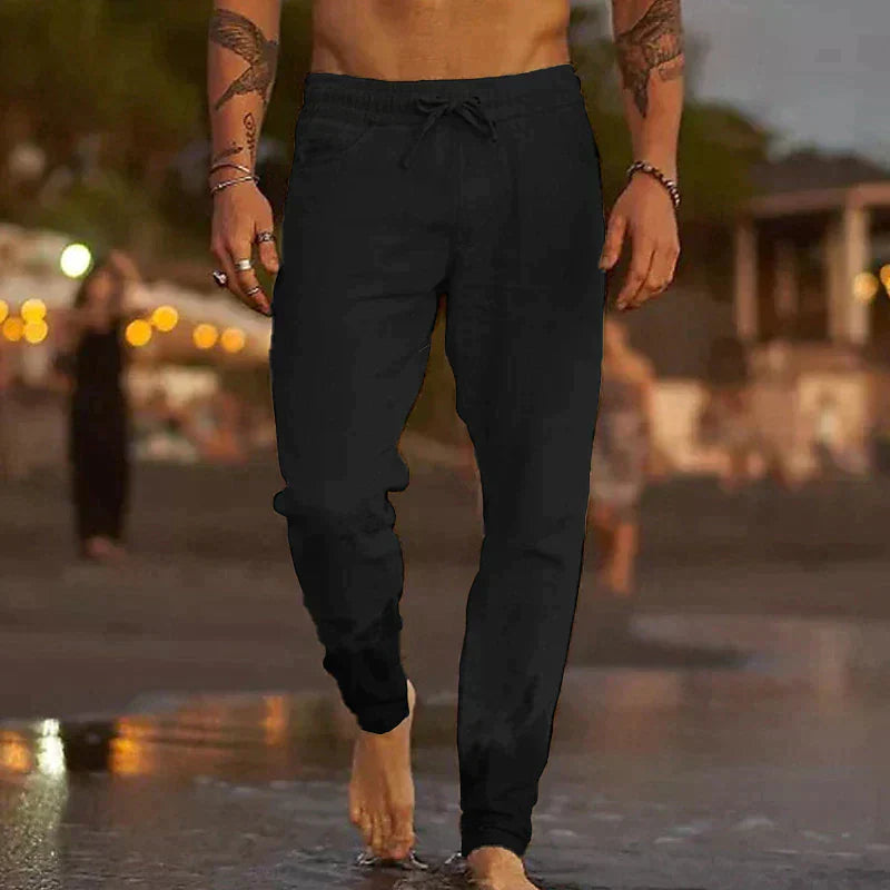 Cas - Casual linnen broek voor heren