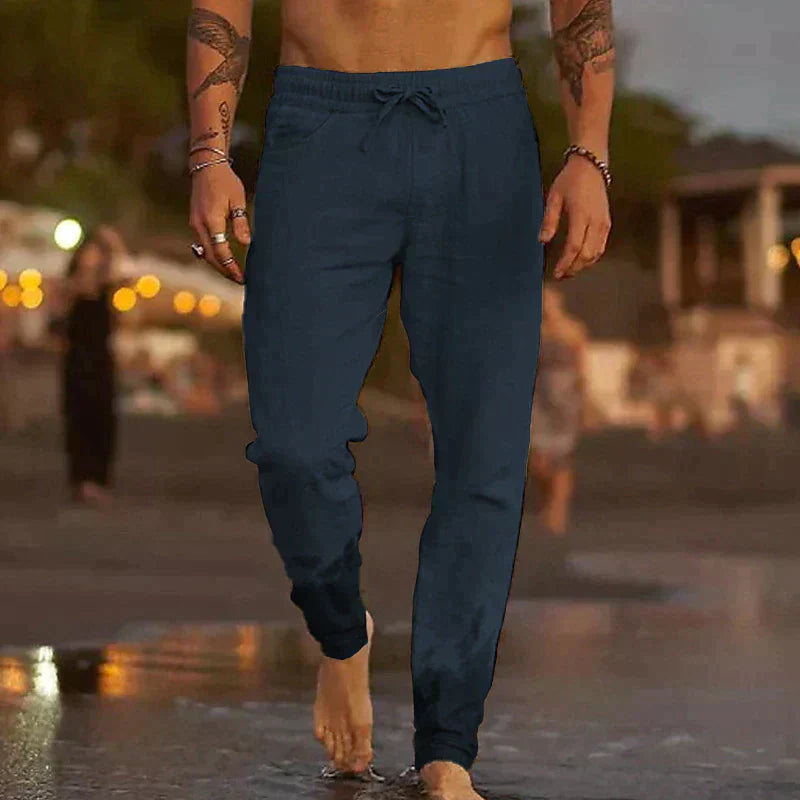 Cas - Casual linnen broek voor heren