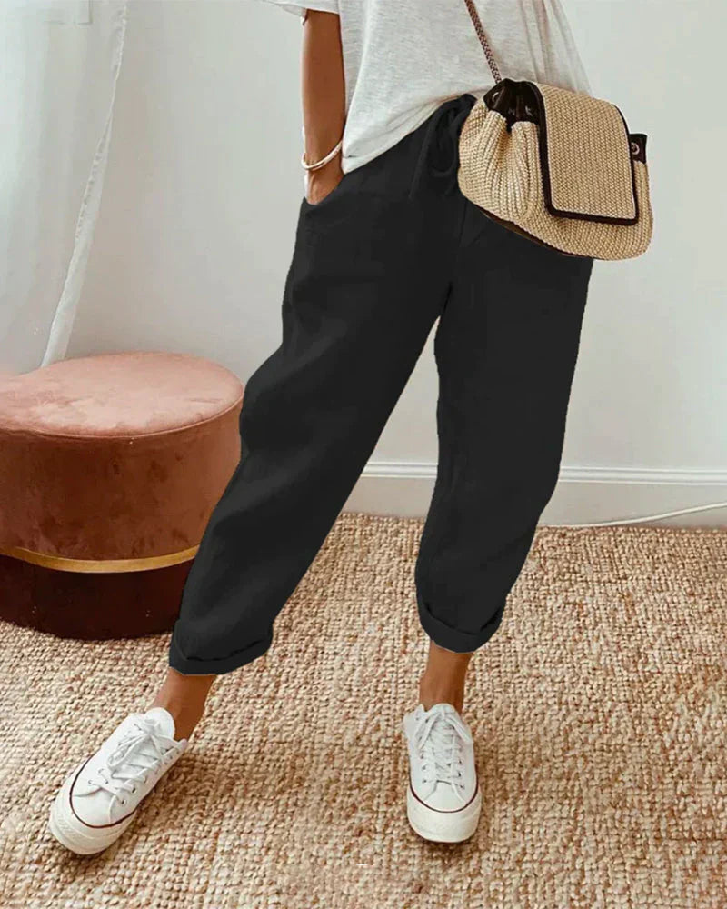 Stella - Stijlvolle Linnen Broek