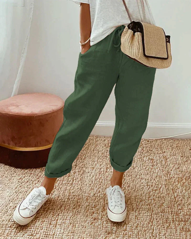 Stella - Stijlvolle Linnen Broek