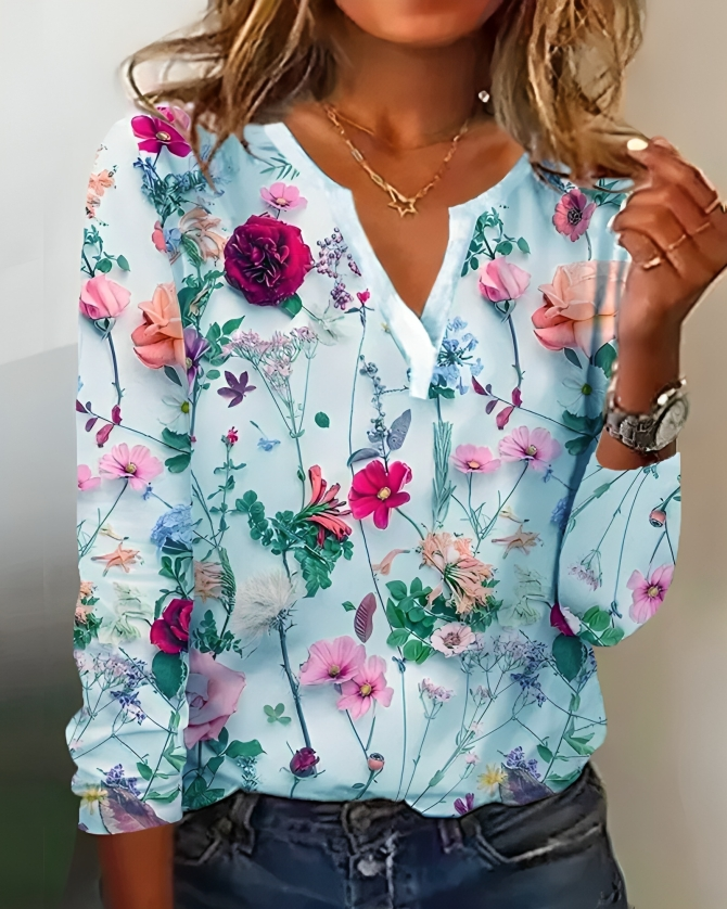 Rosie - Bloemen Blouse