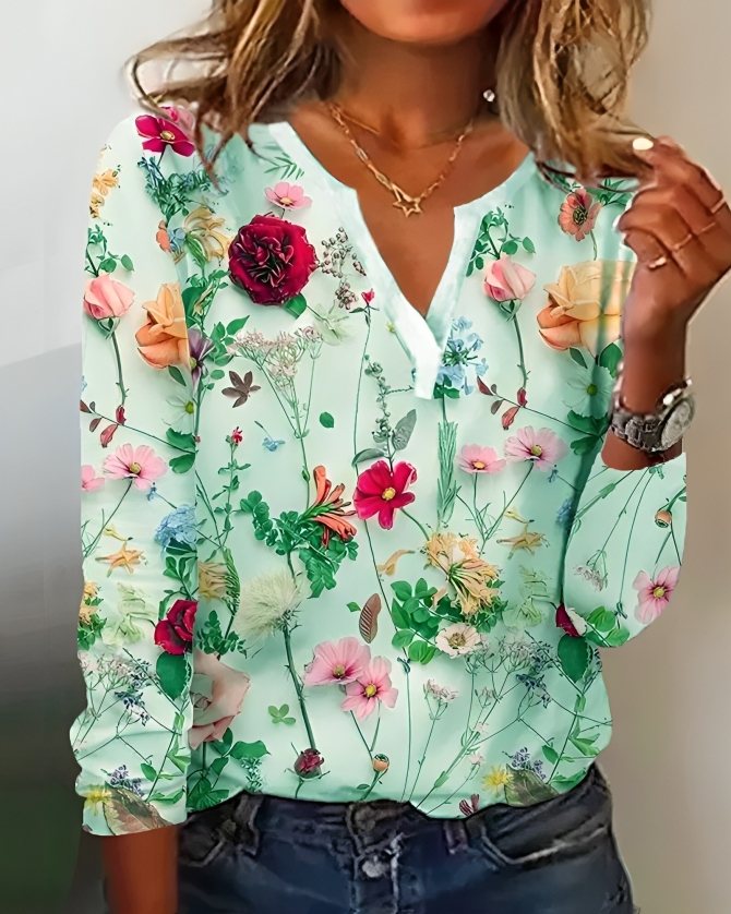 Rosie - Bloemen Blouse