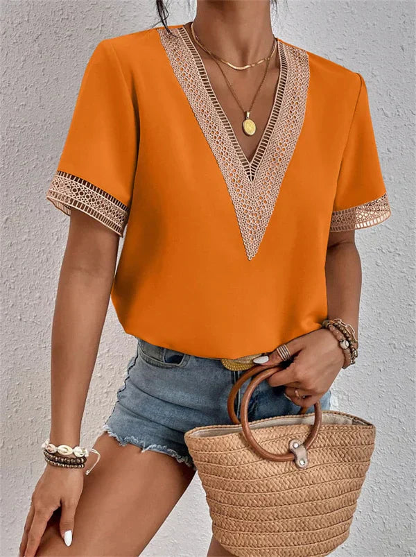 Nathalie - Elegante Kante Top