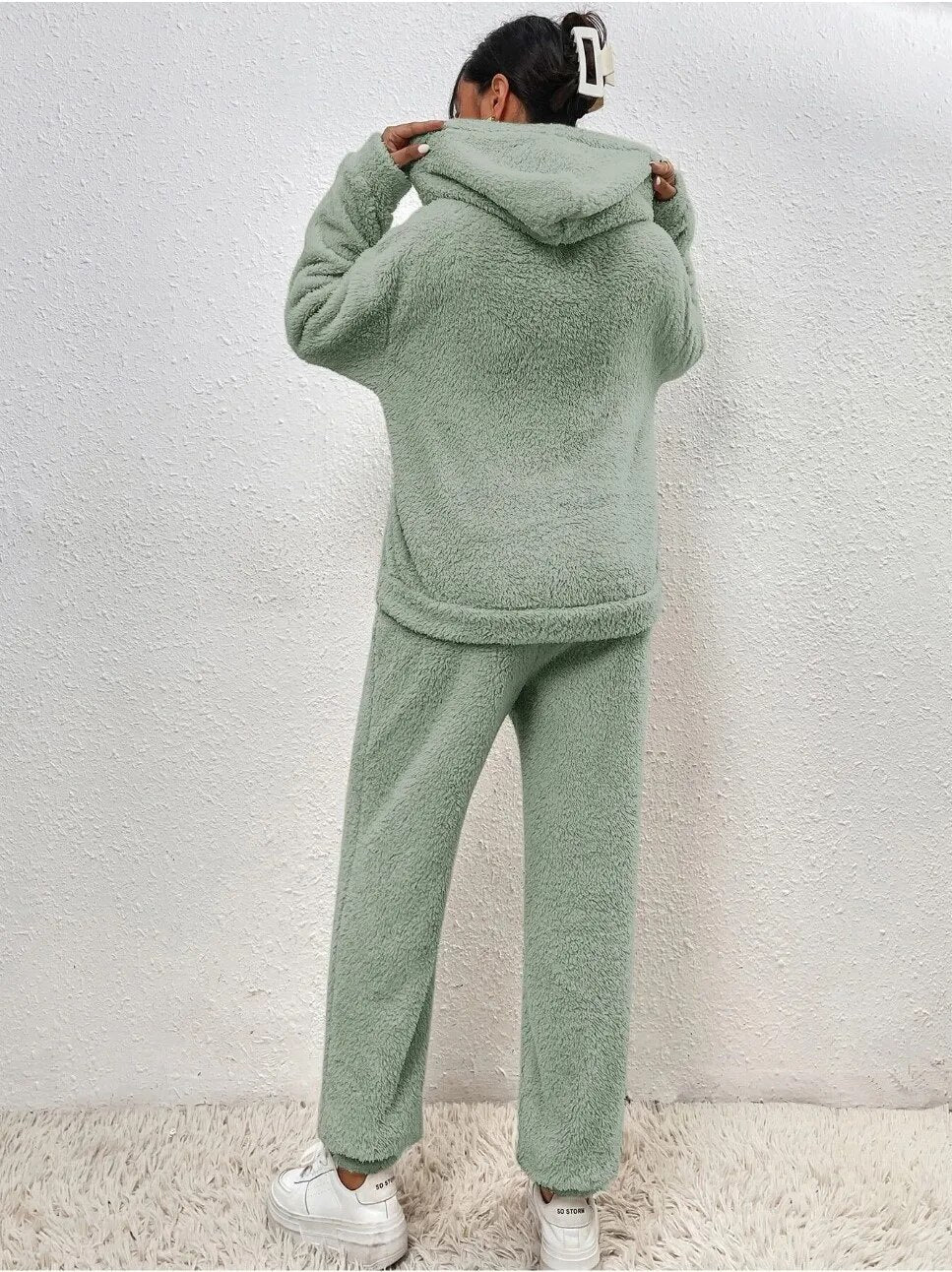 CloudLounge™ – Fleece Loungewear Set met Hoodie voor Dames