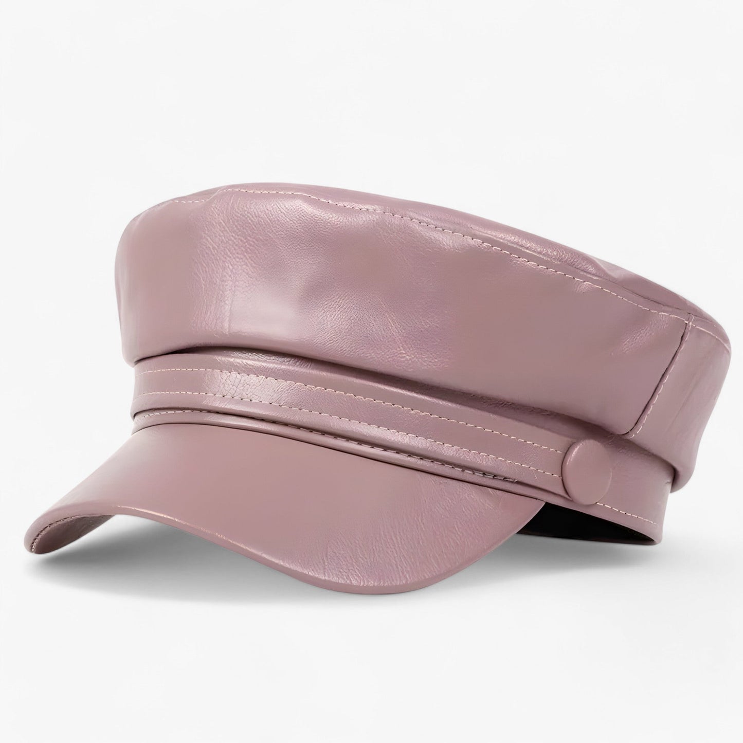 Wendy - Flat Cap | PU Lederen Hoed