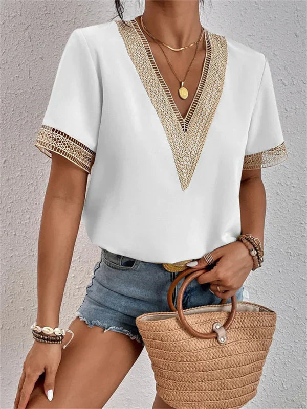 Nathalie - Elegante Kante Top