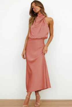 Lieke - Elegante Satijnen Jurk