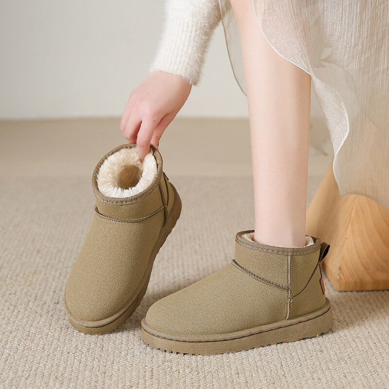 Roxy - Comfortabele Mini Boots met Bont