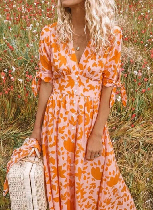 Jill - Bloemen Jurk