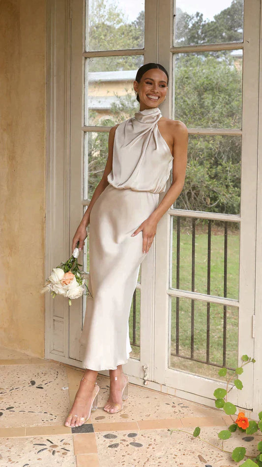 Lieke - Elegante Satijnen Jurk