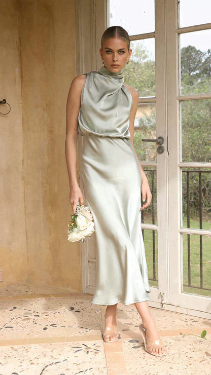 Lieke - Elegante Satijnen Jurk
