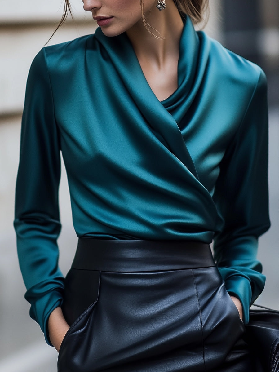 Noémie - Premium Satijnen Blouse