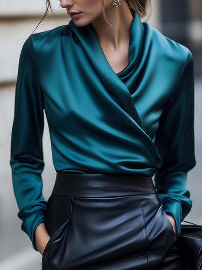 Noémie - Premium Satijnen Blouse