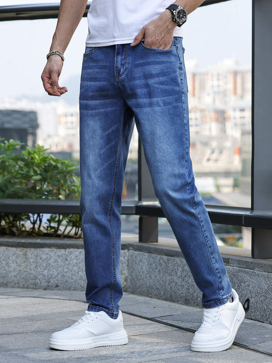 UrbanEase™ – Straight Fit Stretch Jeans voor Heren