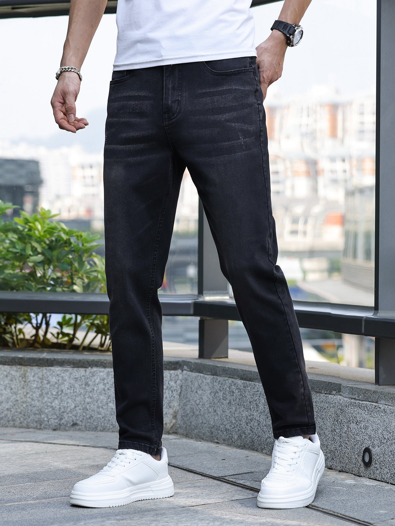 UrbanEase™ – Straight Fit Stretch Jeans voor Heren