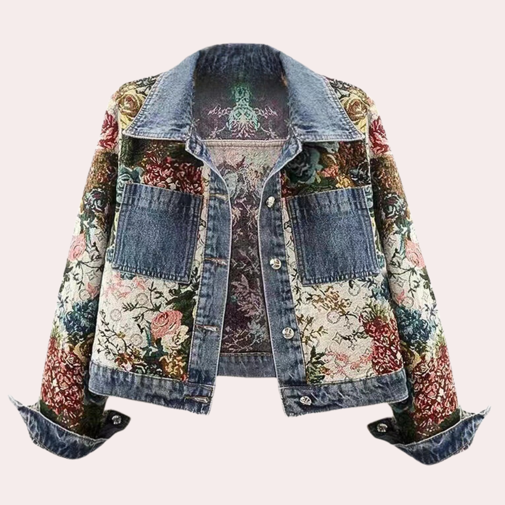 Marilyn
– Spijkerjas met bloemenmotieven