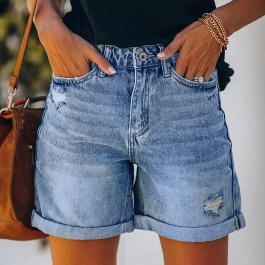 Aya - Denim Dames Shorts