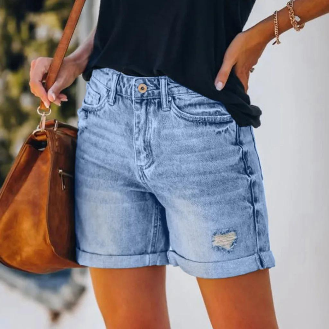Aya - Denim Dames Shorts