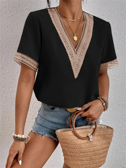 Nathalie - Elegante Kante Top