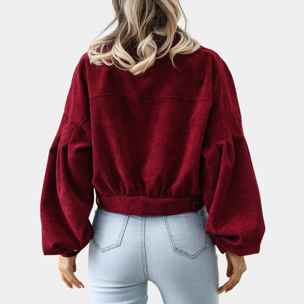 Amy - Damesjas ribstructuur