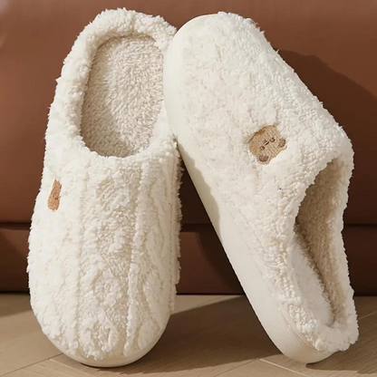 CozyPaw™ – Gebreide Pantoffels met Berenmotief
