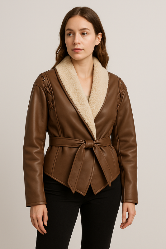 Furvara™ – Vintage Look Winterjas met Teddy Voering