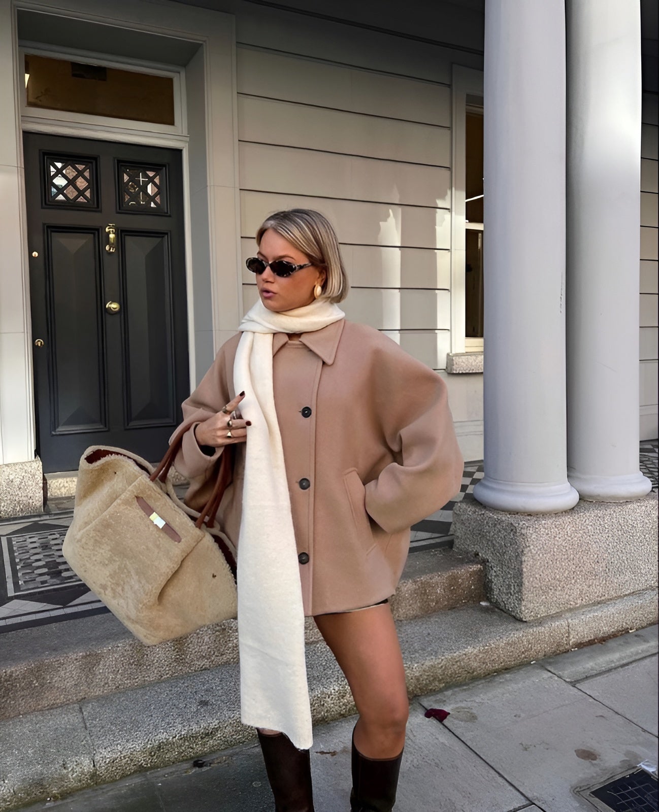 Zoë - Trendy wollen jas