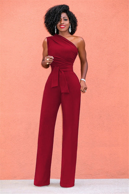 Floor - One Shoulder Jumpsuite