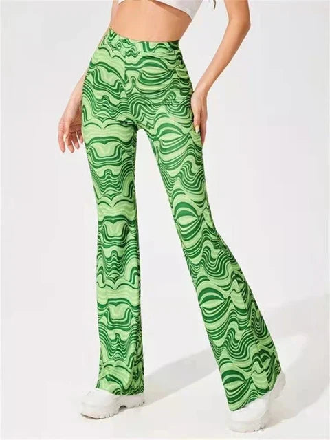 Lynn -Trendy flare broek hoge taille