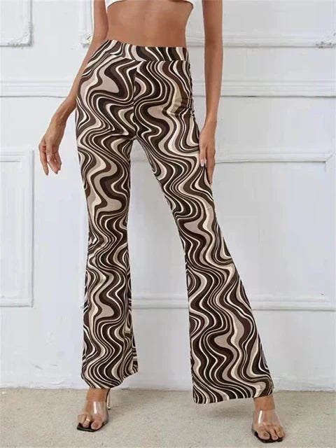 Lynn -Trendy flare broek hoge taille