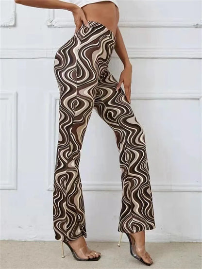 Lynn -Trendy flare broek hoge taille