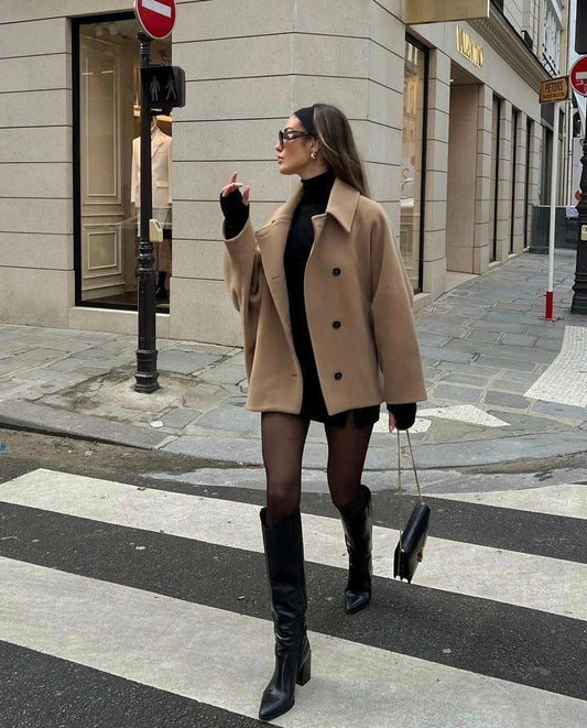 Zoë - Trendy wollen jas