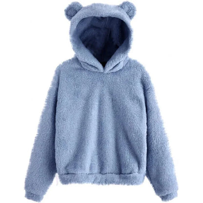 BearFleece™ – Teddy Hoodie met Oortjes voor Dames