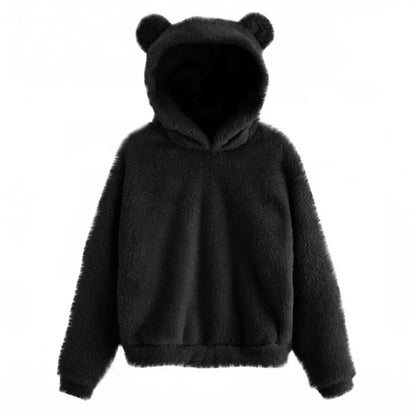BearFleece™ – Teddy Hoodie met Oortjes voor Dames
