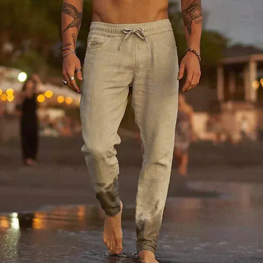 Cas - Casual linnen broek voor heren