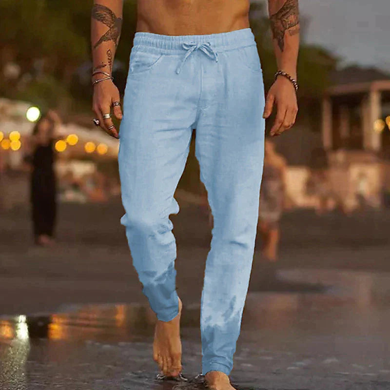 Cas - Casual linnen broek voor heren