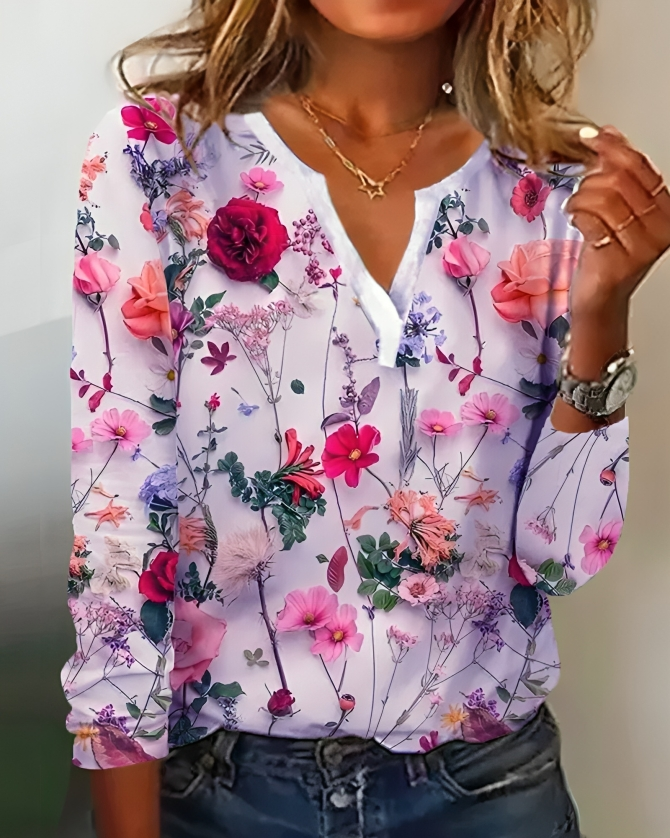 Rosie - Bloemen Blouse