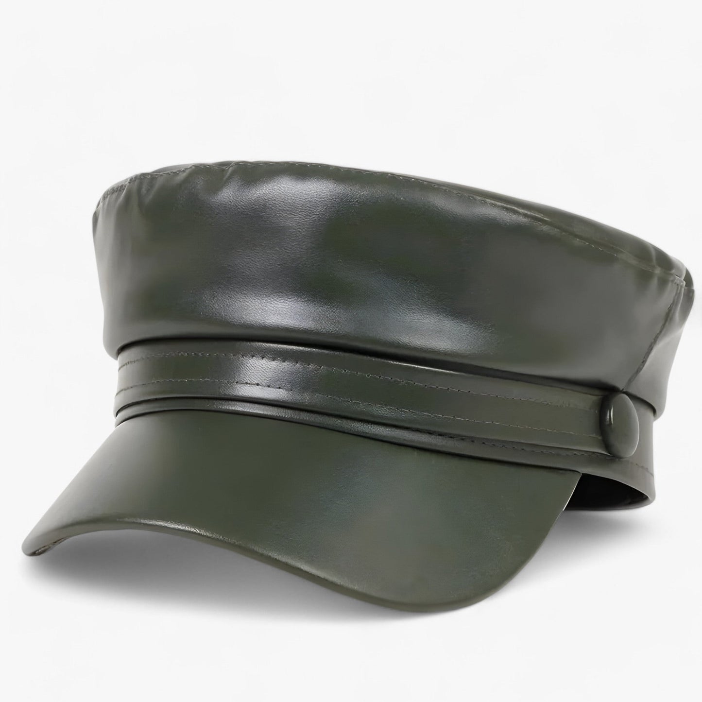 Wendy - Flat Cap | PU Lederen Hoed