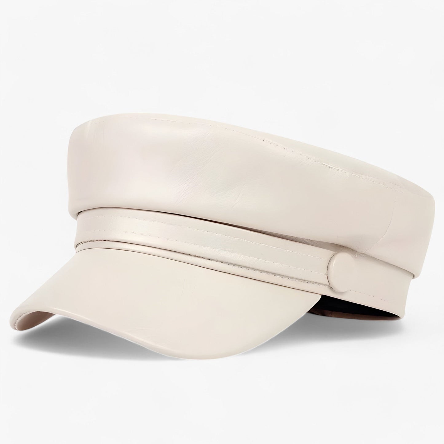 Wendy - Flat Cap | PU Lederen Hoed