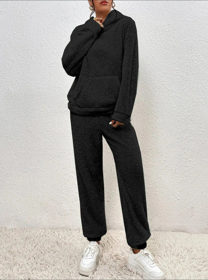 CloudLounge™ – Fleece Loungewear Set met Hoodie voor Dames